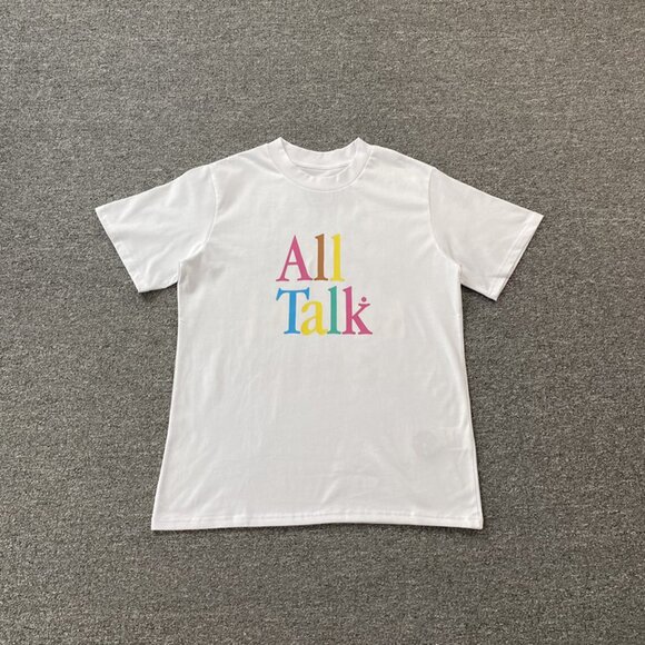 Anti Social Social Club White T Shirt With Colorful Letters